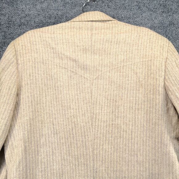 Vintage Kenny Rogers Circle S Blazer Jacket Mens 42L Long Sleeve Brown Wool - Picture 7 of 14